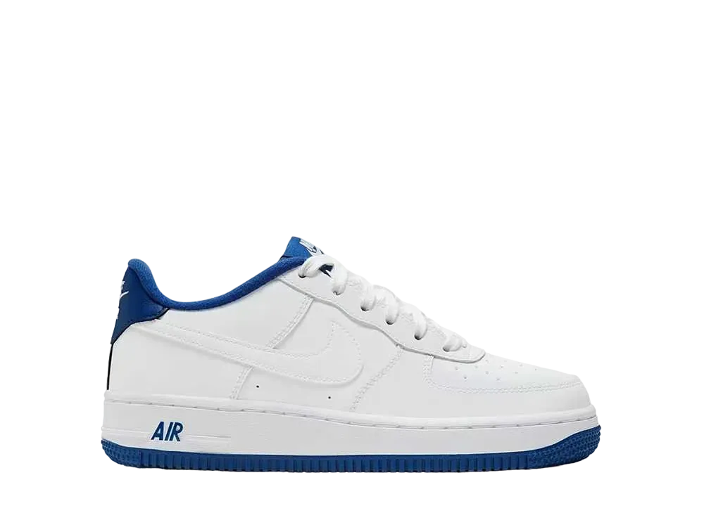 Nike GS Air Force 1 Low "White Deep Royal Blue"