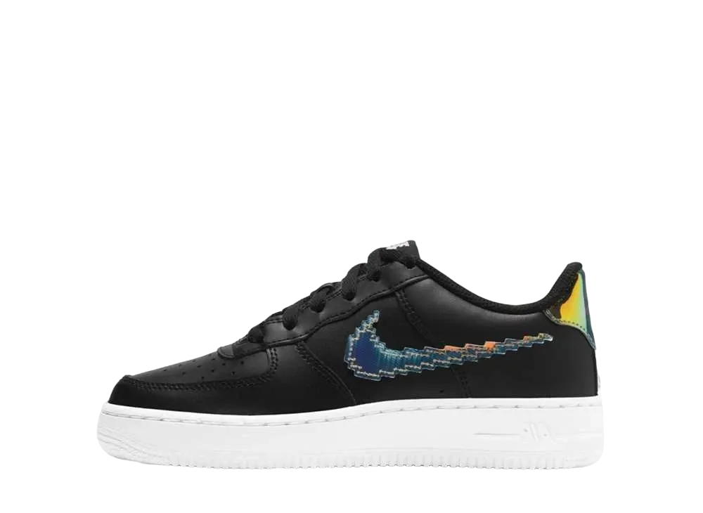 Nike GS Air Force 1 Low LV8 "Digital Swoosh Black"