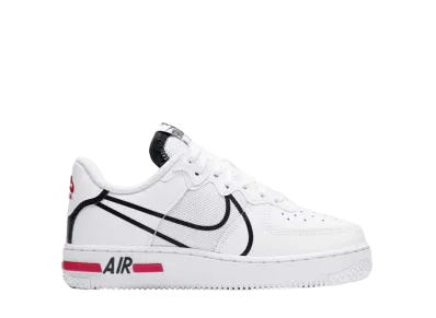 Nike GS Air Force 1 Low React D/MS/X "White Black"
