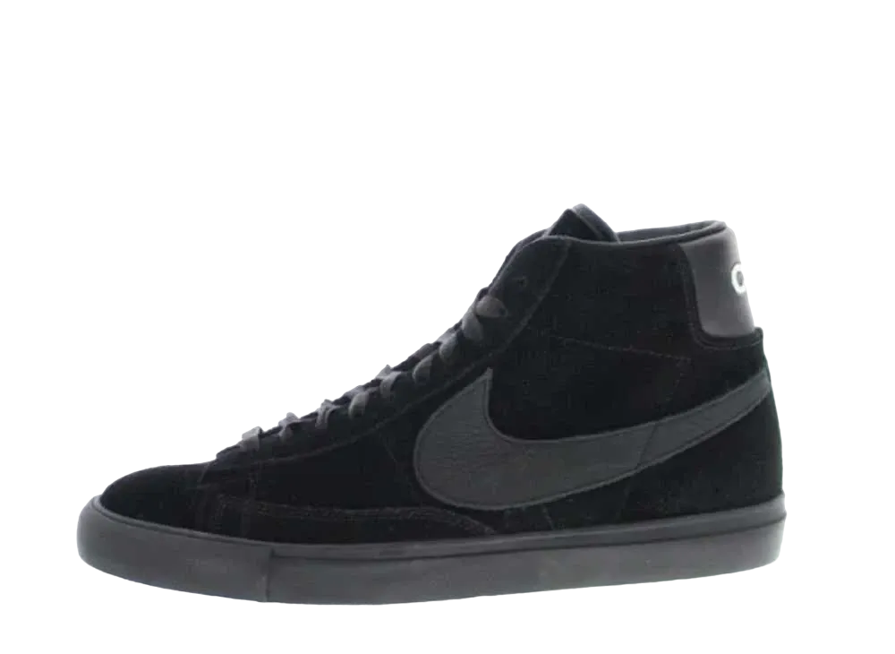 CDG × Nike Blazer High SP "Black/Black"