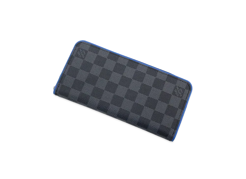 ルイヴィトン ダミエ グラフィット ジッピーウォレット ヴェルティカル ”ブルー” N64436