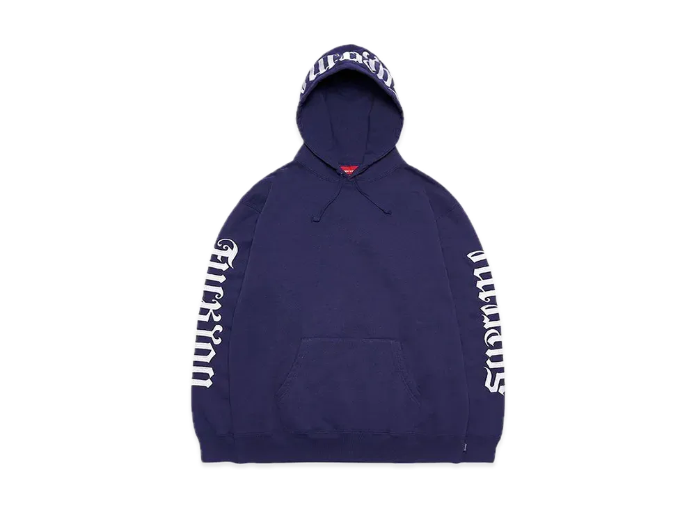 Supreme Ambigram Hooded Sweatshirt "Washed Navy"