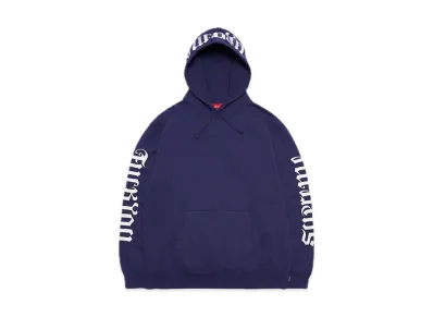 Supreme Ambigram Hooded Sweatshirt "Washed Navy"