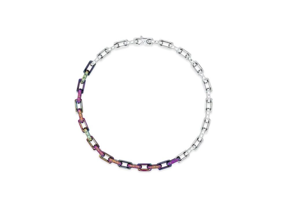 Louis Vuitton Chain Monogram Rainbow Necklace