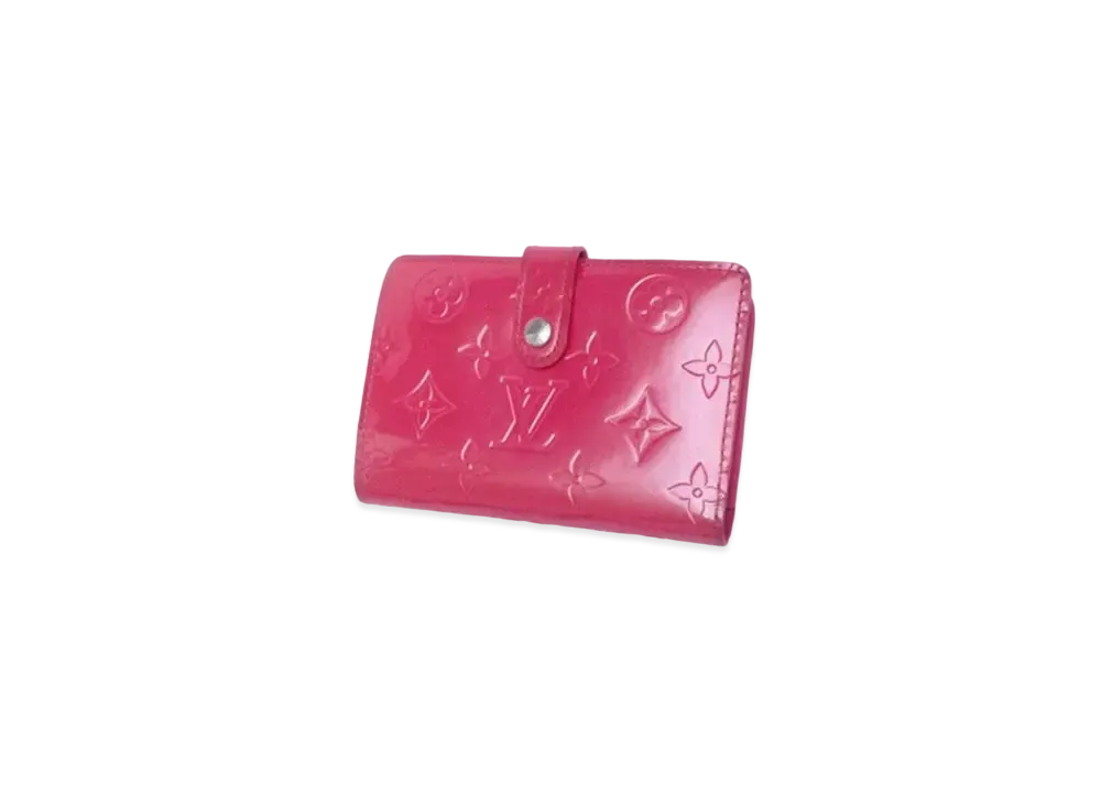 Louis Vuitton Bie Viennois Coin Purse Monogram Vernis "Framboise"