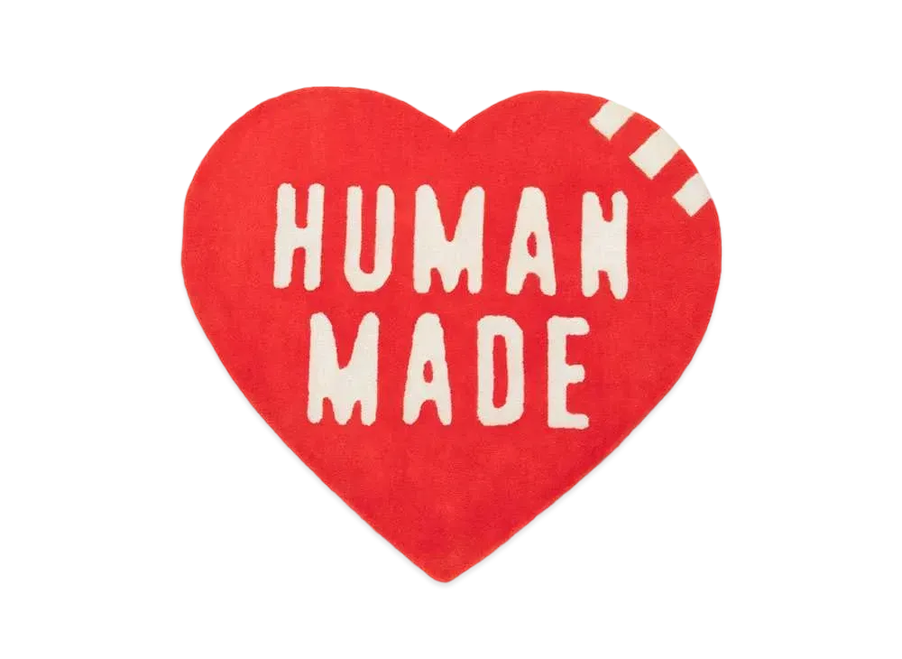 HUMAN MADE HEART RUG LARGE "Red"