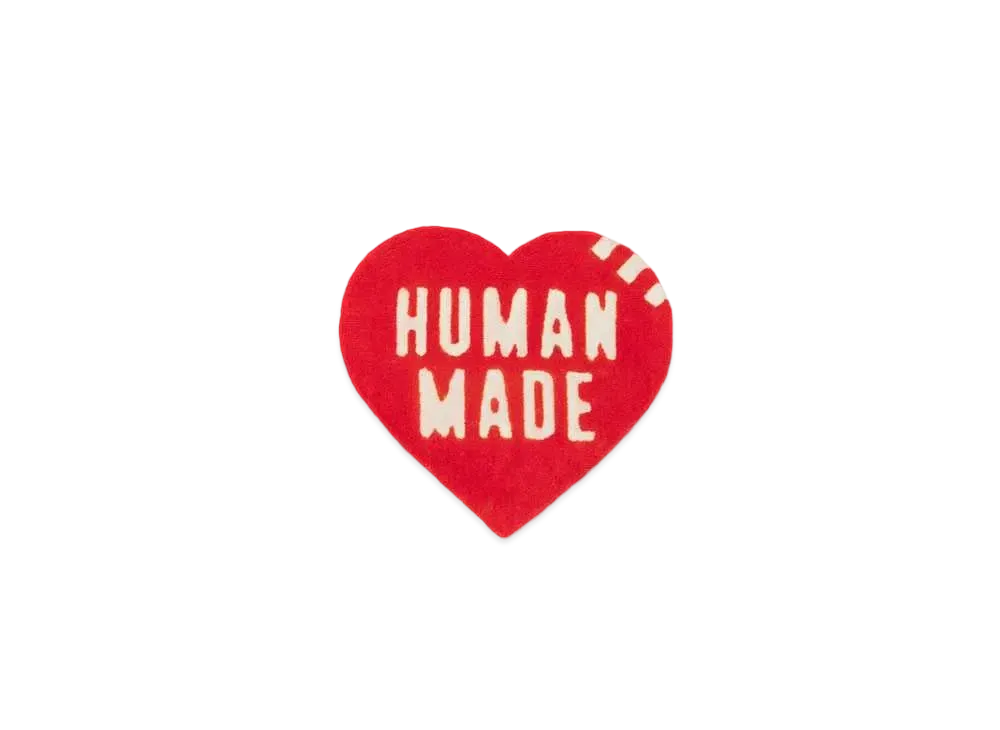 HUMAN MADE HEART RUG SMALL "Red"