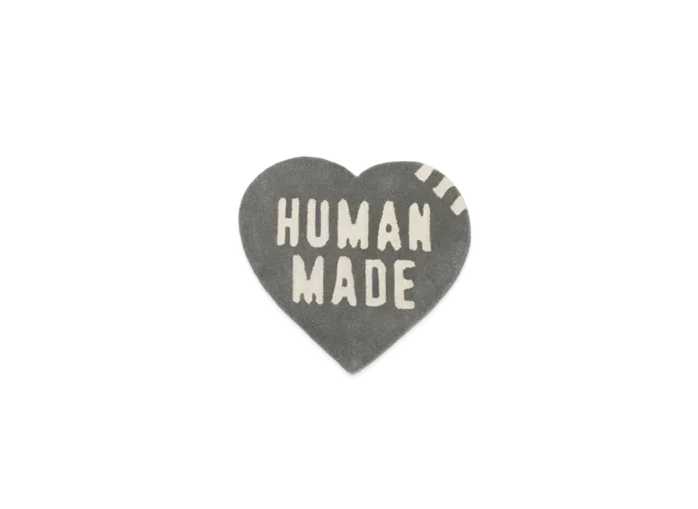 HUMAN MADE HEART RUG SMALL "Grey"