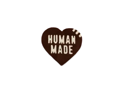 HUMAN MADE HEART RUG SMALL "Brown"