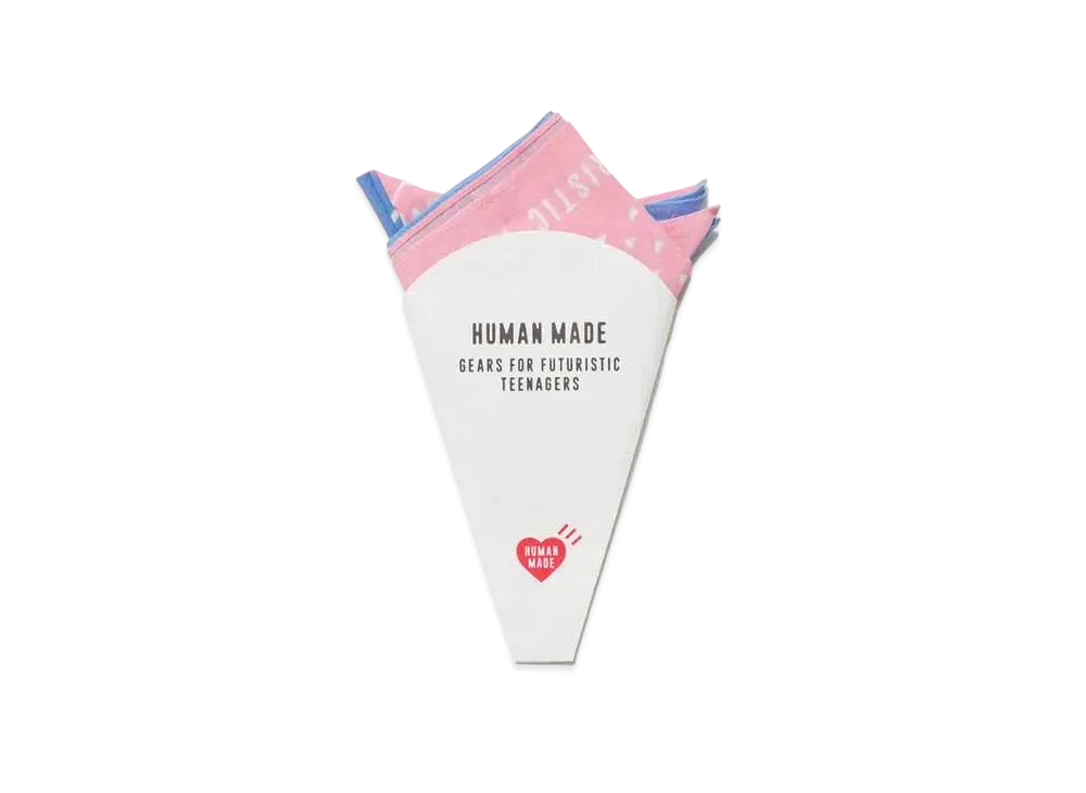 HUMAN MADE MONTHLY BANDANA APRIL "Pink"