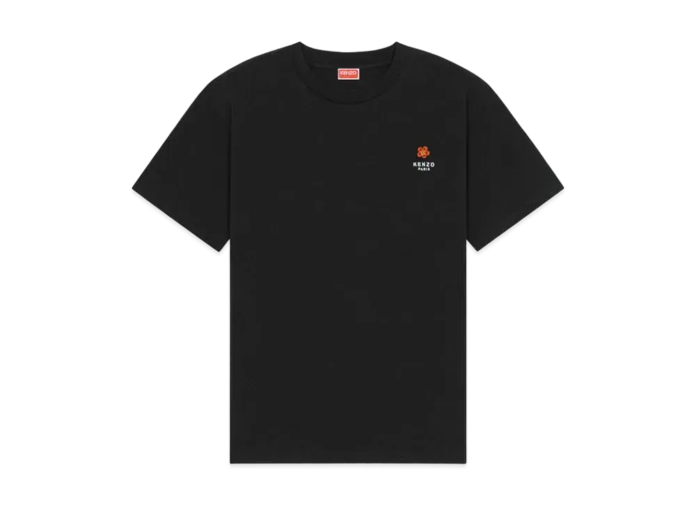 KENZO 'BOKE FLOWER' CREST OVERSIZE T-SHIRT WOMENS "Black"