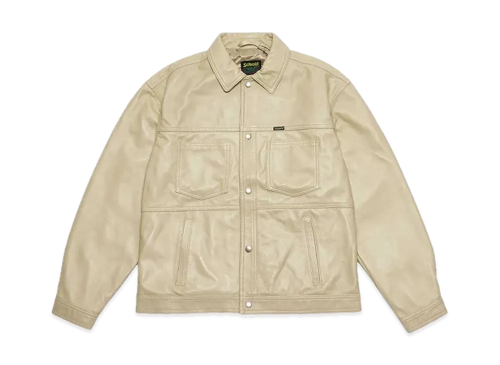 Supreme Schott Leather Work Jacket "Tan"