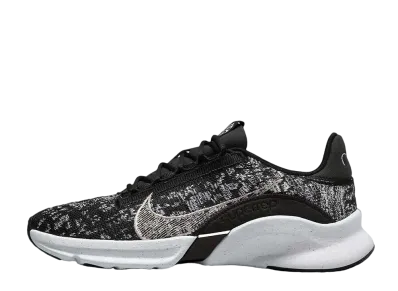 Nike Women's Super Rep Go 3 Flyknit Next Nature"Black/Metallic Silver"