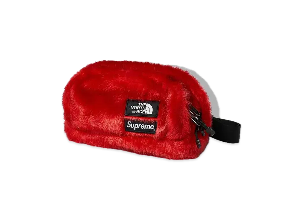 Supreme x The North Face Faux Fur Waist Bag "Red" NM82093I / NF0A5G87