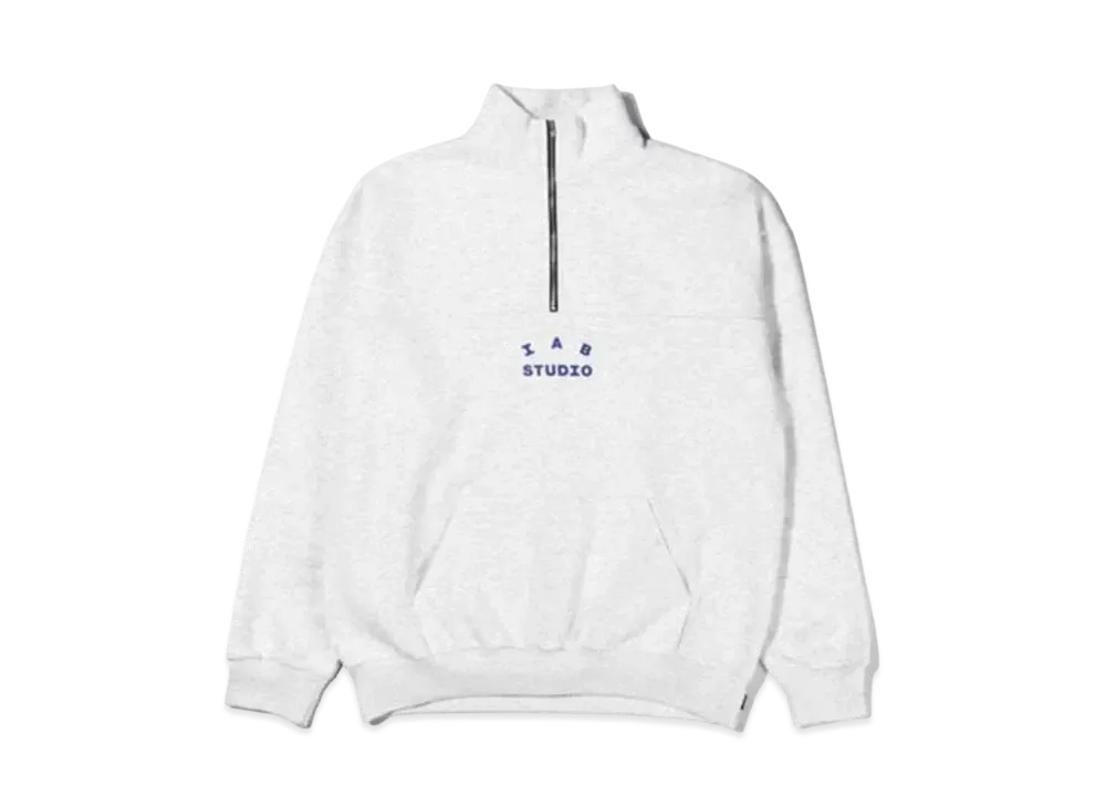 IAB Studio Half Zip-Up Pullover "Light Gray"