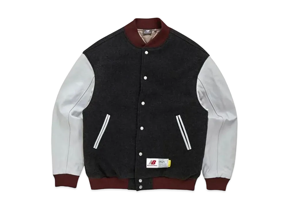 New Balance x thisisneverthat Varsity Jacket "Dark Grey"