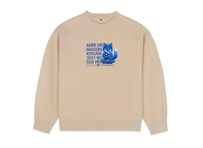 Maison Kitsune x Ader Error Meditation Fox Sweatshirt "Ivory"