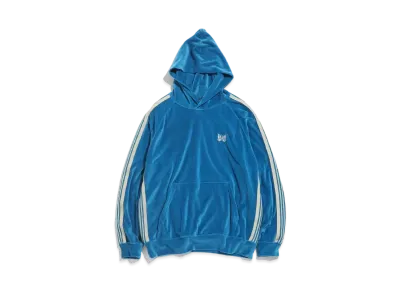 Needles TRACK HOODY - C/PE VELOUR "Blue"