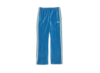 Needles NARROW TRACK PANT - C/PE VELOUR "Blue"
