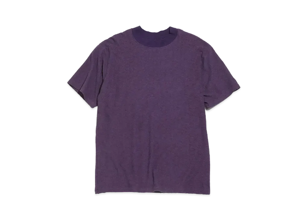 Needles S/S MOCK NECK TEE - COTTON PILE JERSEY "Purple"