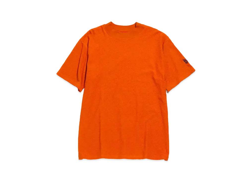 Needles S/S MOCK NECK TEE - COTTON PILE JERSEY "Orange"