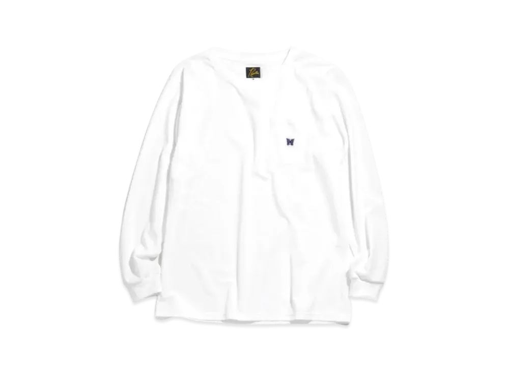 Needles L/S CREW NECK TEE - PE/C JERSEY "White"