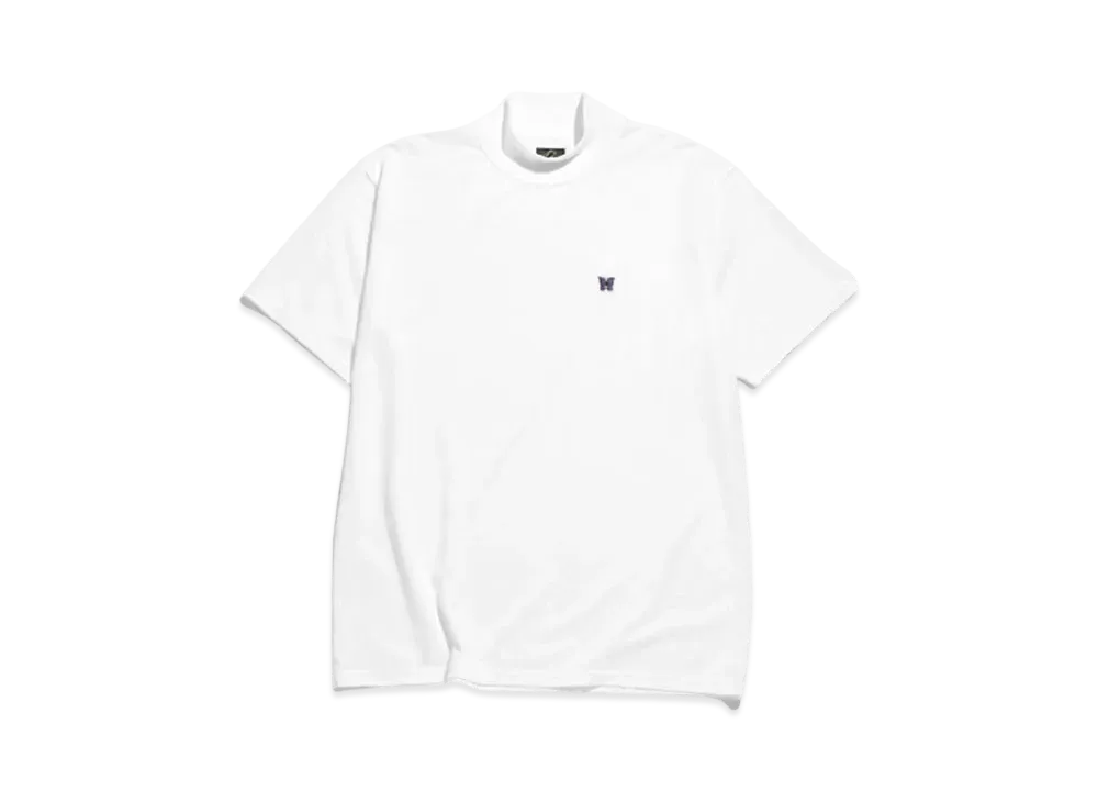 Needles S/S MOCK NECK TEE - PE/C JERSEY "White"
