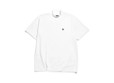 Needles S/S MOCK NECK TEE - PE/C JERSEY "White"