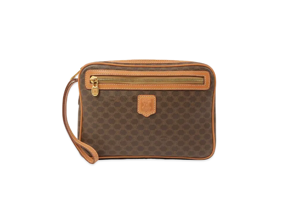 CELINE Macadam Clutch Bag "Brown"