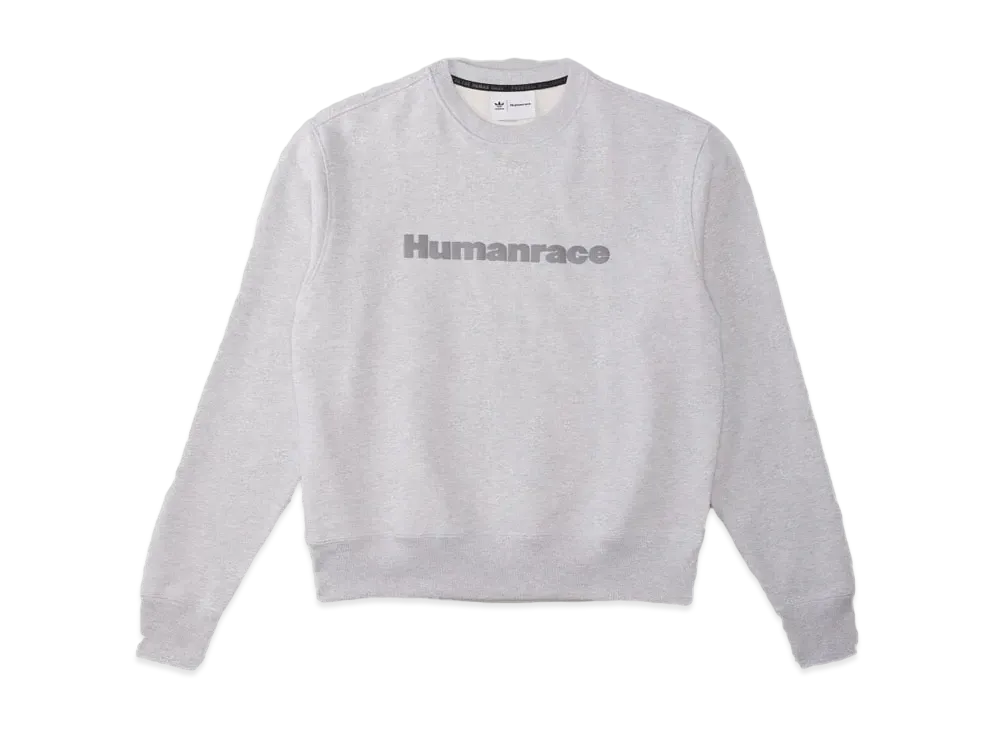 ADIDAS PHARRELL WILLIAMS BASIC CREW NECK SWEAT (GENDER NEUTRAL) "Light Gray Heather"