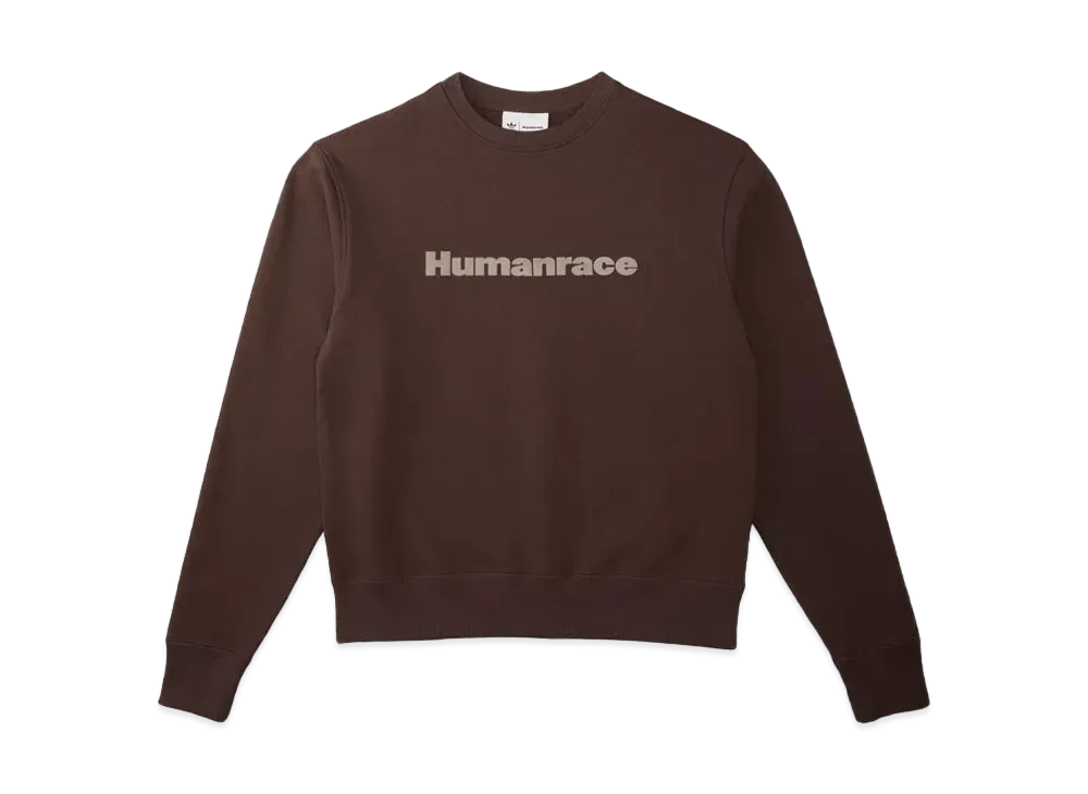 ADIDAS PHARRELL WILLIAMS BASIC CREW NECK SWEAT (GENDER NEUTRAL) "Brown"