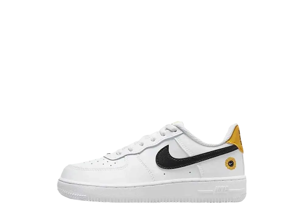 Nike PS Air Force 1 Low '07 LV8 "White/Black/Yellow"