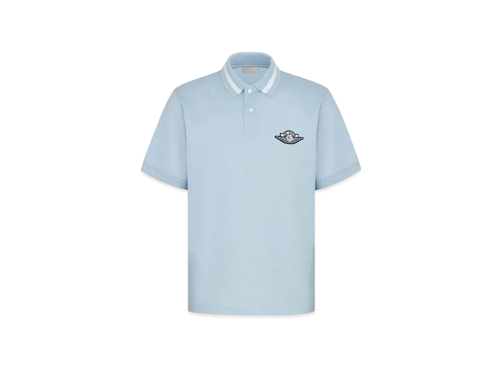 Dior x Air jordan Wings Polo Shirt "Blue"