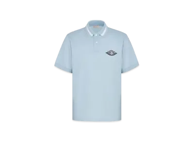 Dior x Air jordan Wings Polo Shirt "Blue"