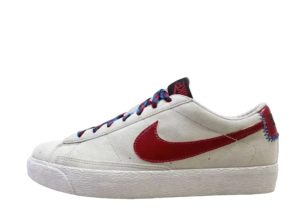 Nike Blazer Low PRM "Granite/Deep Red-Black-White"