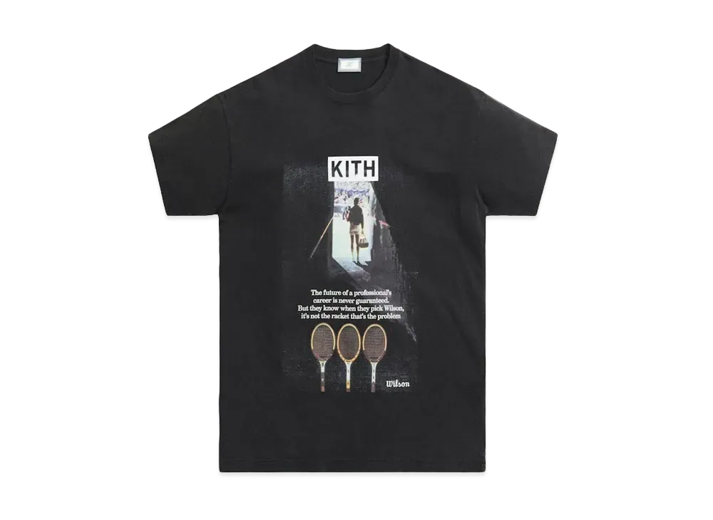 キス x ウィルソン スタジアム ヴィンテージ Tシャツ "ブラック"