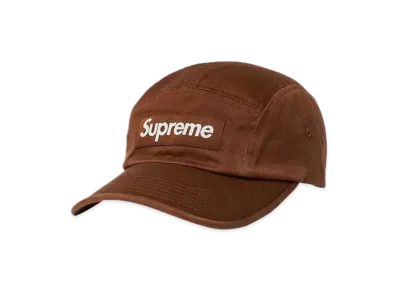 Supreme Washed Chino Twill Camp Cap "Brown"(22SS)