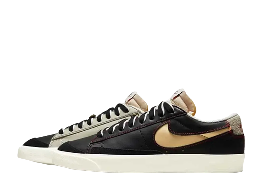 ナイキ ブレーザー ロー 77 "ブラック ナチュラル リムーバブル スウォッシュ"