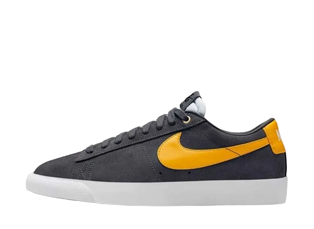 ナイキ SB ブレーザー ロー GT "ダーク グレイ ユニバーシティ ゴールド"