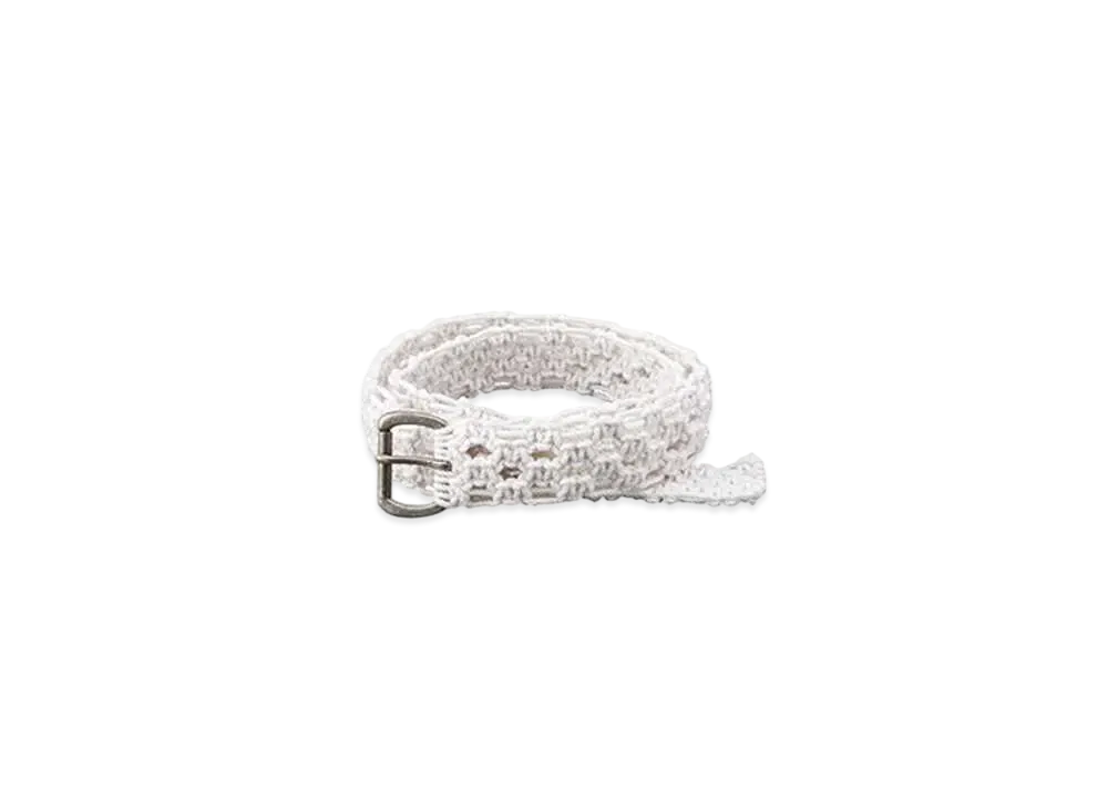 visvim BRAIDED BELT 30MM "Off White"