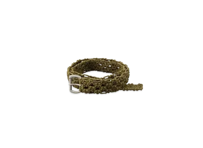 visvim BRAIDED BELT 30MM "Olive"