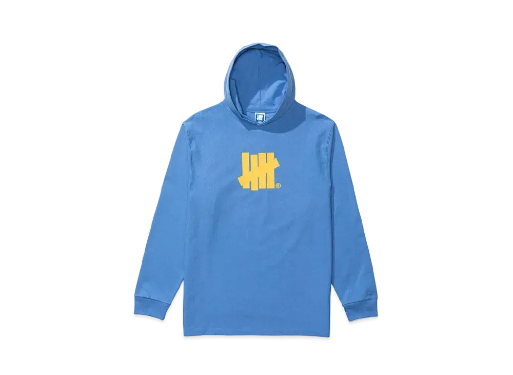 UNDEFEATED HOODED ICON L/S TEE - 10086 "Blue"