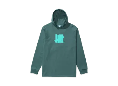 UNDEFEATED HOODED ICON L/S TEE - 10086 "Green"