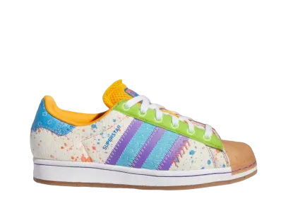 S.E.E.D. × adidas Women's Superstar G20 CM 201 "Orange Rush/Semi Turbo/Bright Blue"