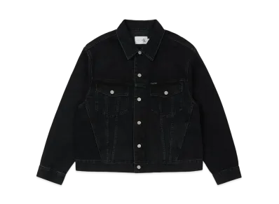 CK1 PALACE RELAXED TRUCKER DENIM JACKET "Midstone Black"