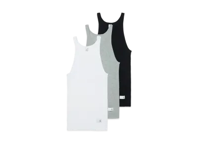 CK1 PALACE TANK TOP 3PK "Classic White / Light Grey Heather / Black"