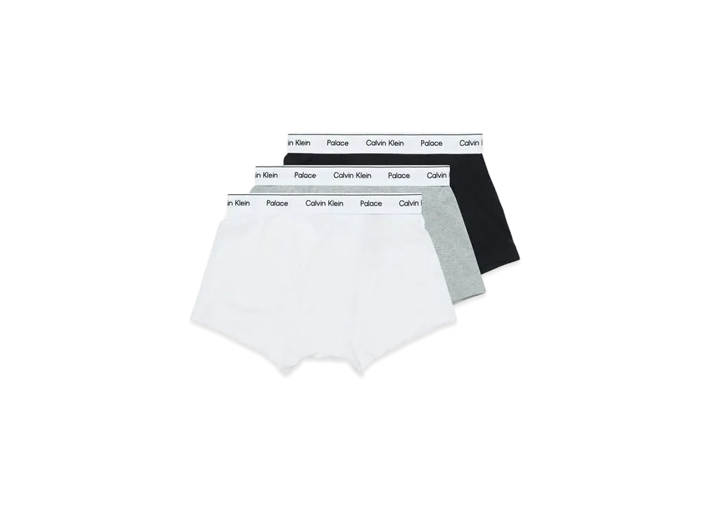 CK1 PALACE TRUNKS 3PK "Classic White / Light Grey Heather / Black"