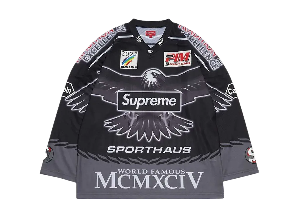 Supreme Eagle Moto Jersey "Black"