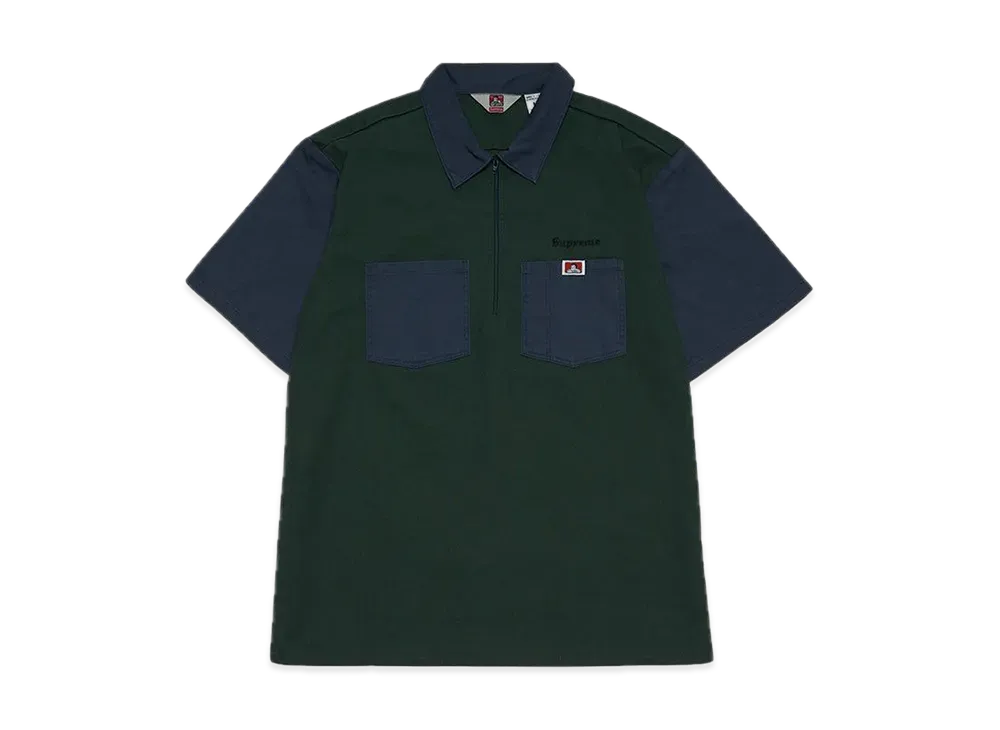 Supreme / Ben Davis Half Zip Work Shirt "Navy"
