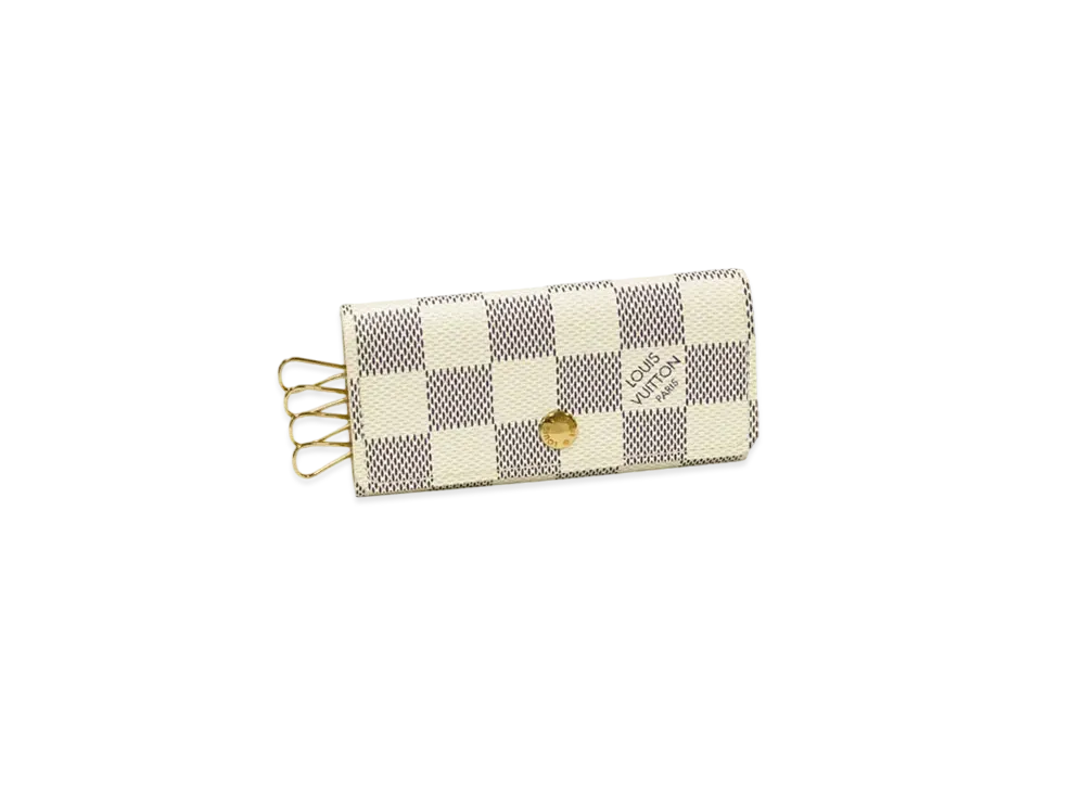 Louis Vuitton 4 Key Holder Damier Azur